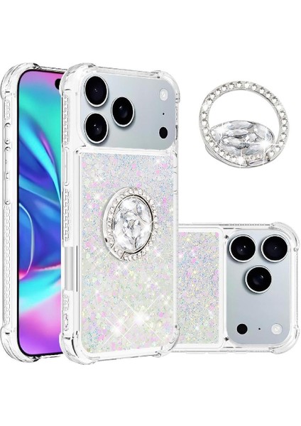 Halka Kickstand Halka Kickstand Köpüklü IPhone 17 Pro Için Telefon Kılıfı (Yurt Dışından)