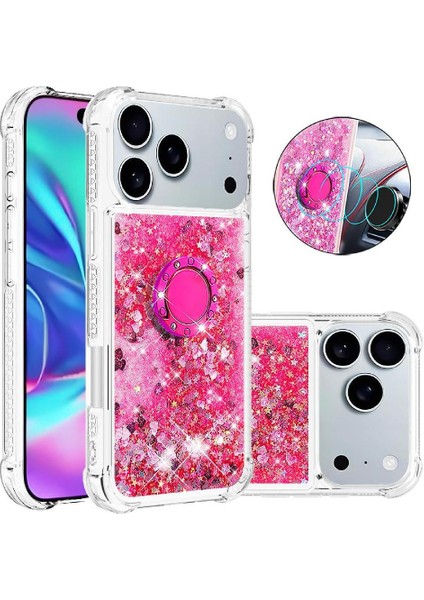 Halka Kickstand Halka Kickstand Köpüklü IPhone 17 Pro Için Telefon Kılıfı (Yurt Dışından)