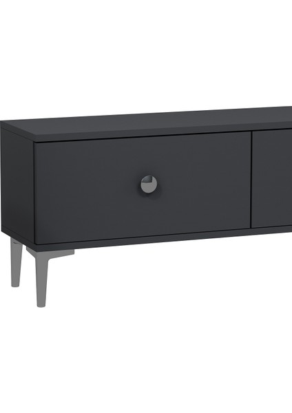 1333TV180-1 Tv Tv Sehpası Antrasit-Gümüş