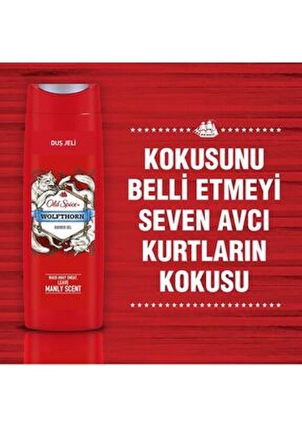 400 ml Wolfthorn 2 Duş Jeli Ferahlatıcı Koku ile Uzun Süreli Temizlik indirimleri