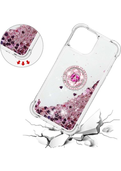 Halka Kickstand Halka Kickstand Köpüklü IPhone 13 Mini Için Telefon Kılıfı (Yurt Dışından) modelleri