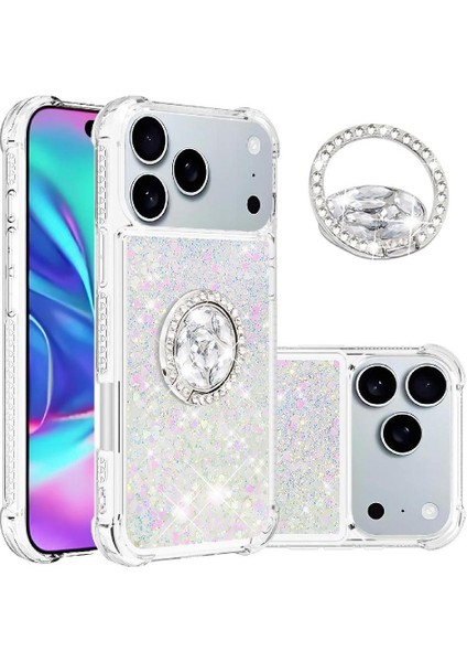 Halka Kickstand Darbeye Dayanıklı Koruma ile IPhone 17 Pro Max Için Telefon Kılıfı (Yurt Dışından)