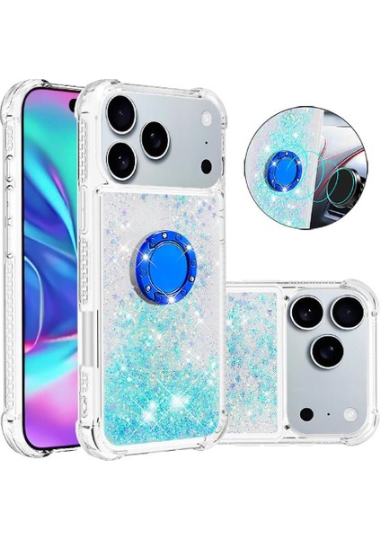 Halka Kickstand Darbeye Dayanıklı Koruma ile IPhone 17 Pro Max Için Telefon Kılıfı (Yurt Dışından)