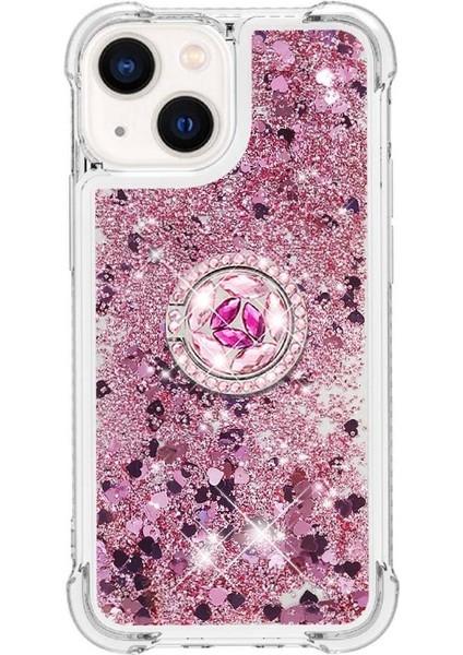 Halka Kickstand Darbeye Koruma Kum ile IPhone 15 Için Telefon Kılıfı (Yurt Dışından) indirimleri