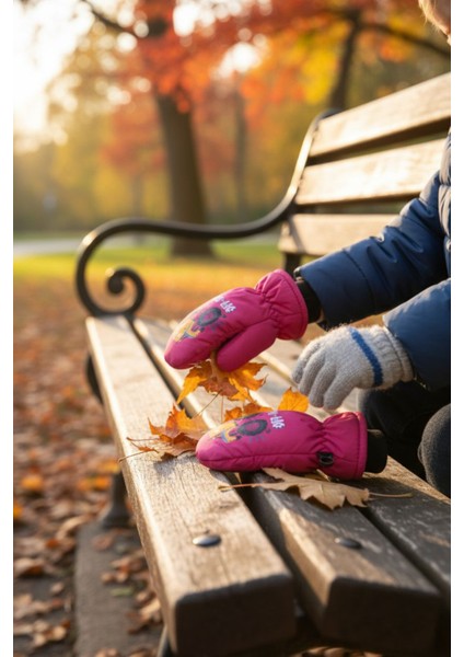 Bebek & Çocuk Kışlık Kar Oyun Eldiveni – Polar Astarlı Pratik Tek Parmaklı Model (2–4 Yaş) modelleri