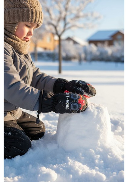 Bebek & Çocuk Kışlık Kar Oyun Eldiveni – Polar Astarlı Pratik Tek Parmaklı Model (2–4 Yaş) fırsatları