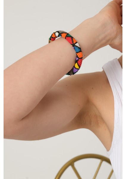 Afrika Desenli Bohem Bileklik