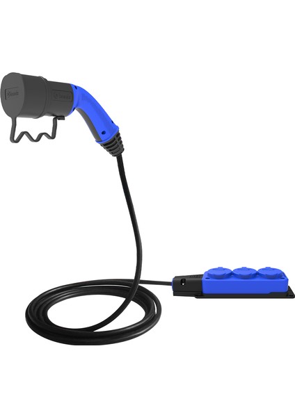 V2L (Vehicle to Load) Elektrikli Araç Uyumlu 3’lü Priz Uzatma Adaptörü – 3 Metre – Hyundai / Kia / Ssangyong