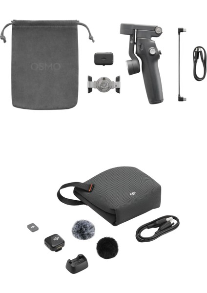 Osmo Mobile 8 + Mic Mini Transmitter - Profesyonel Mobil Çekim ve Ses Kiti fiyatları