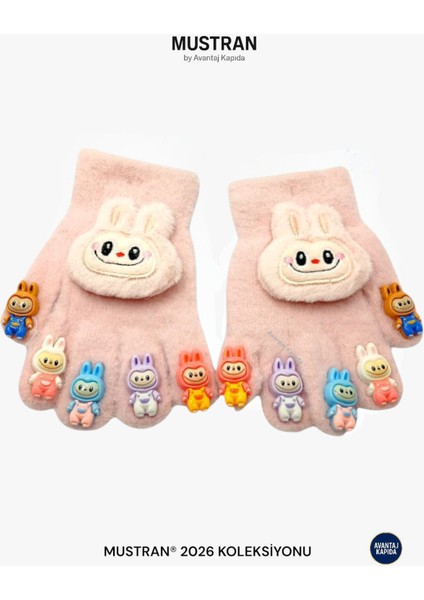 Çocuk Karakter Figürlü Peluş Triko Eldiven | 4-12 Yaş Esnek Kumaşlı Sıcak Tutucu Kışlık fiyatları