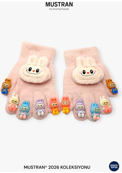 Çocuk Karakter Figürlü Peluş Triko Eldiven | 4-12 Yaş Esnek Kumaşlı Sıcak Tutucu Kışlık modelleri