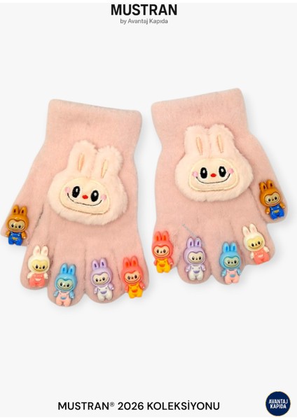 Çocuk Karakter Figürlü Peluş Triko Eldiven | 4-12 Yaş Esnek Kumaşlı Sıcak Tutucu Kışlık fırsatları