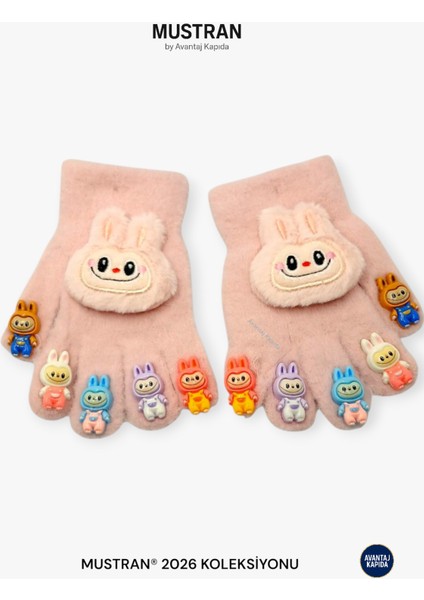 Çocuk Karakter Figürlü Peluş Triko Eldiven | 4-12 Yaş Esnek Kumaşlı Sıcak Tutucu Kışlık indirimleri