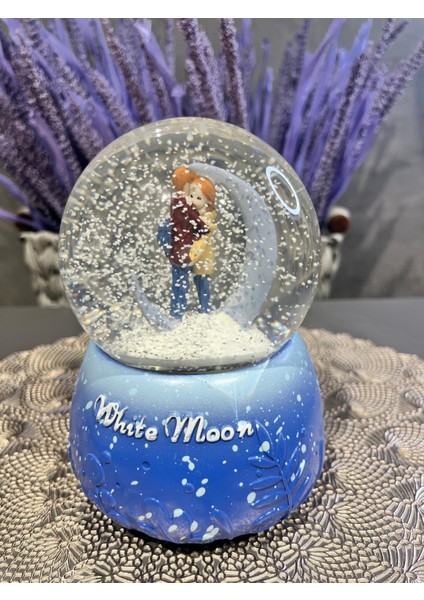 Işıklı Müzikli Kristal Kar Küresi Büyük Boy