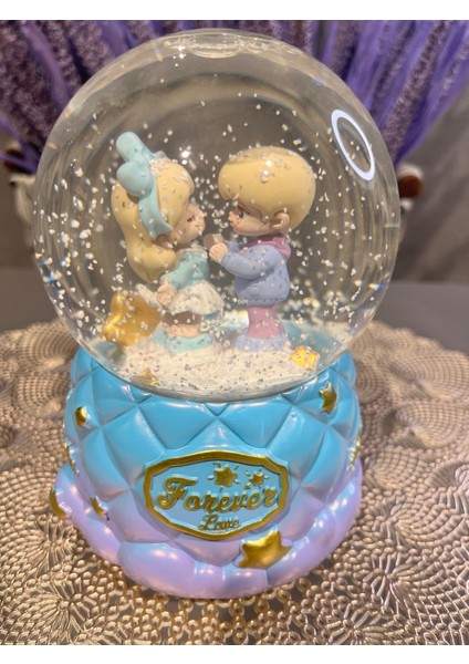 Cam Sulu Küre Yılbaşı Hediyesi Büyük Boy