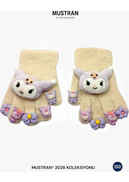 Çocuk Karakter Figürlü Peluş Triko Eldiven | 4-12 Yaş Esnek Kumaşlı Sıcak Tutucu Kışlık fiyatları