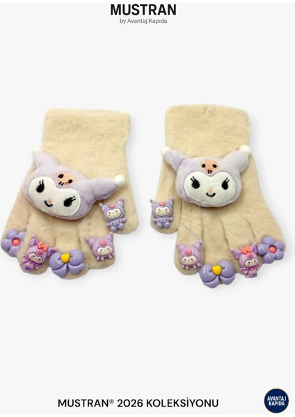 Çocuk Karakter Figürlü Peluş Triko Eldiven | 4-12 Yaş Esnek Kumaşlı Sıcak Tutucu Kışlık modelleri