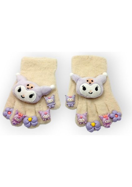 Çocuk Karakter Figürlü Peluş Triko Eldiven | 4-12 Yaş Esnek Kumaşlı Sıcak Tutucu Kışlık indirimleri