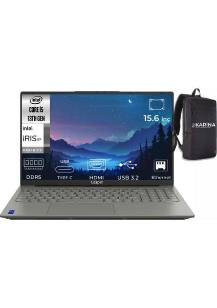 Nirvana I5-13420H X750.1342-K48 8gb Ddr5 4tb W11PRO 15.6" Taşınabilir Bilgisayar