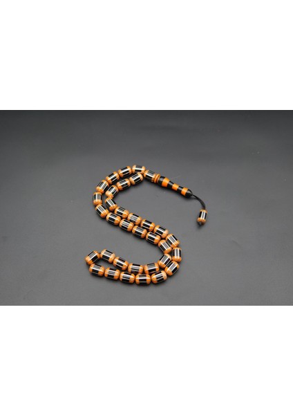 Siyah İnci Oltutaşı 8'li Yarma Oltu Taşı Tesbih SK000158 indirimleri