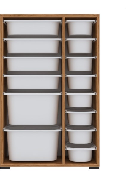 Rine 14 Sepetli Çok Amaçlı Mutfak Dolabı Tropik Ceviz 2D4K8U indirimleri