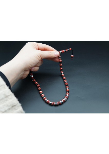 Siyah İnci Oltutaşı 8'lı Yarma Oltu Taşı Tesbih ST000157 modelleri