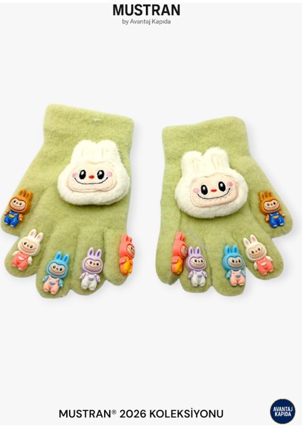 Çocuk Karakter Figürlü Peluş Triko Eldiven | 4-14 Yaş Esnek Kumaşlı Sıcak Tutucu Kışlık fırsatları
