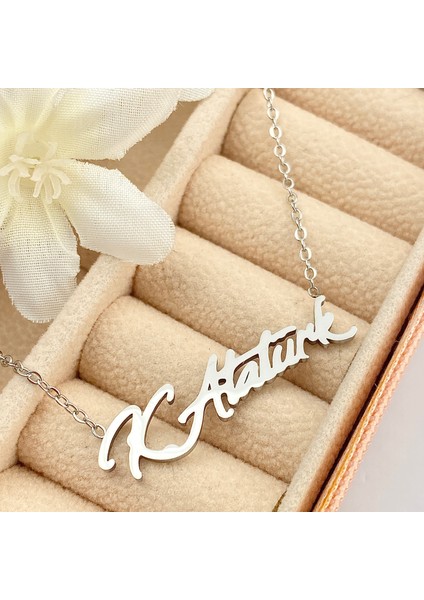 Atatürk Kolye Kemal Atatürk Imzalı Kolye Çelik 45CM fiyatları