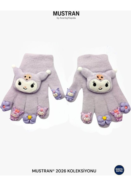 Çocuk Karakter Figürlü Peluş Triko Eldiven | 4-12 Yaş Esnek Kumaşlı Sıcak Tutucu Kışlık fiyatları