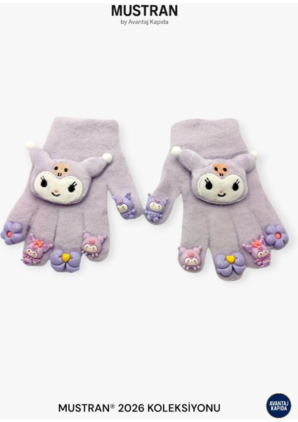 Çocuk Karakter Figürlü Peluş Triko Eldiven | 4-12 Yaş Esnek Kumaşlı Sıcak Tutucu Kışlık modelleri