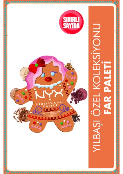 Holiday Özel Koleksiyonu Gingerbaddie Eyeshadow Far Paleti