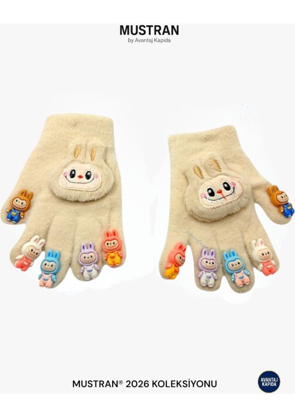 Çocuk Karakter Figürlü Peluş Triko Eldiven | 4-12 Yaş Esnek Kumaşlı Sıcak Tutucu Kışlık fiyatları