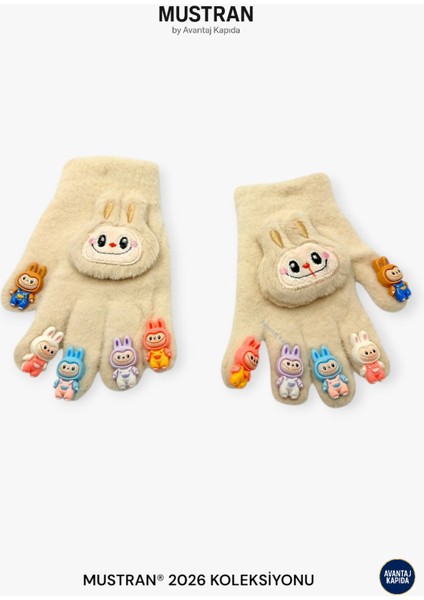 Çocuk Karakter Figürlü Peluş Triko Eldiven | 4-12 Yaş Esnek Kumaşlı Sıcak Tutucu Kışlık modelleri