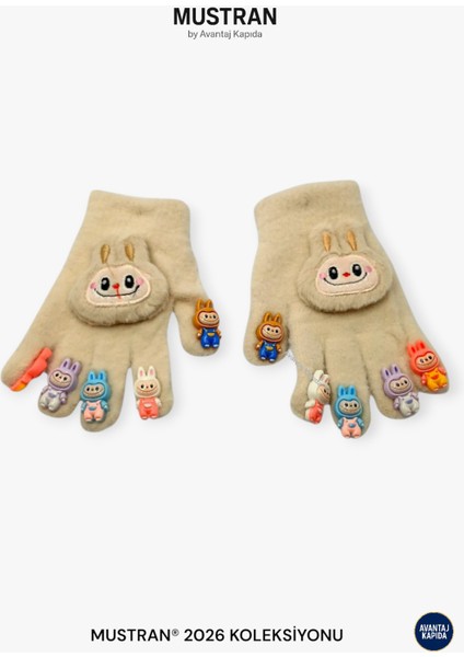 Çocuk Karakter Figürlü Peluş Triko Eldiven | 4-12 Yaş Esnek Kumaşlı Sıcak Tutucu Kışlık fırsatları