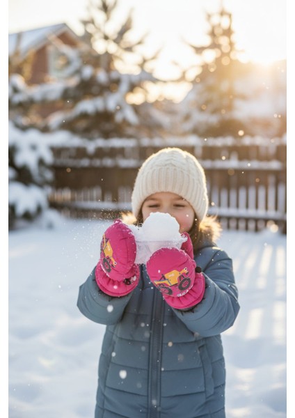 Bebek & Çocuk Kışlık Kar Oyun Eldiveni – Polar Astarlı Pratik Tek Parmaklı Model (2–4 Yaş) indirimleri