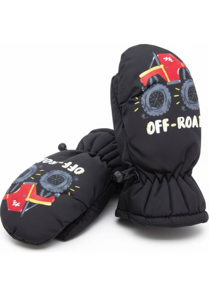 Bebek & Çocuk Kışlık Kar Oyun Eldiveni – Polar Astarlı Pratik Tek Parmaklı Model (2–4 Yaş)