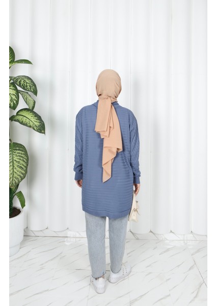 Dalga Desenli Triko Hırka indirimleri