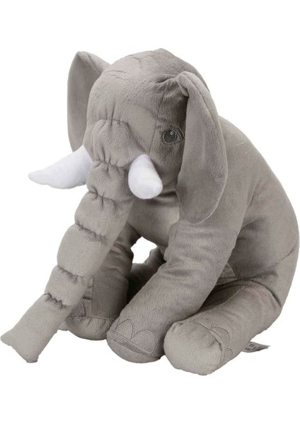 Peluş Küçük Yastık Fil 55 cm - Gri modelleri