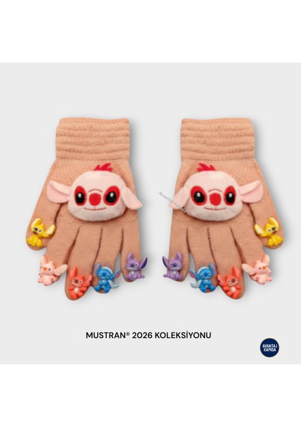 Çocuk Karakter Figürlü Peluş Triko Eldiven | 4-14 Yaş Esnek Kumaşlı Sıcak Tutucu Kışlık fiyatları