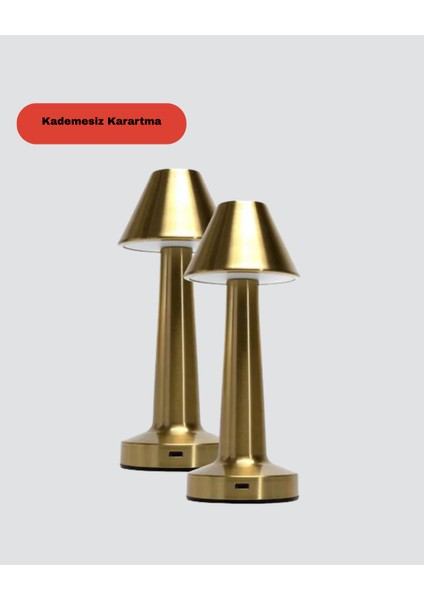 Modern Metal Masa Lambası 3 Işık Renkli Kademesiz Parlaklık Ayarlı - NJ001P-4IDIM3 fırsatları