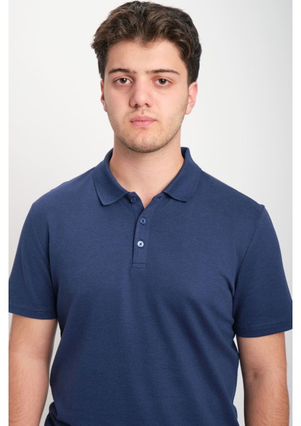 Slim Fit Pamuklu Basic Kısa Kol Polo Yaka