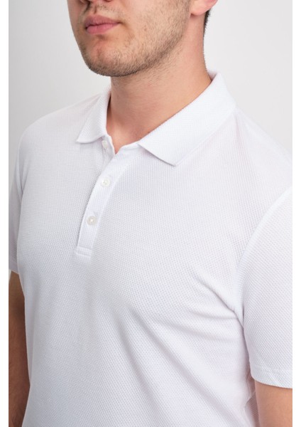 Slim Fit Pamuklu Basic Kısa Kol Polo Yaka