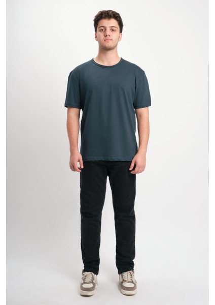 Regular Fit Kısa Kol Pis Yaka Basic T-Shirt