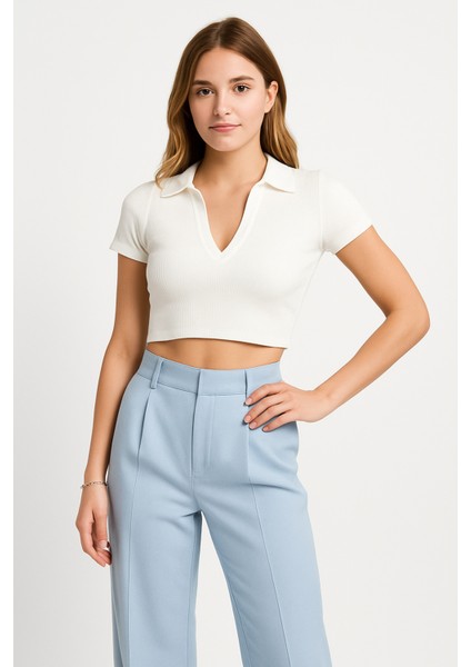 Wide Leg Yüksek Bel Palazzo Geniş Paça Pantolon