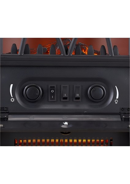 Kurtssa 3 Camlı Panaromik Elektrikli Şömine modelleri