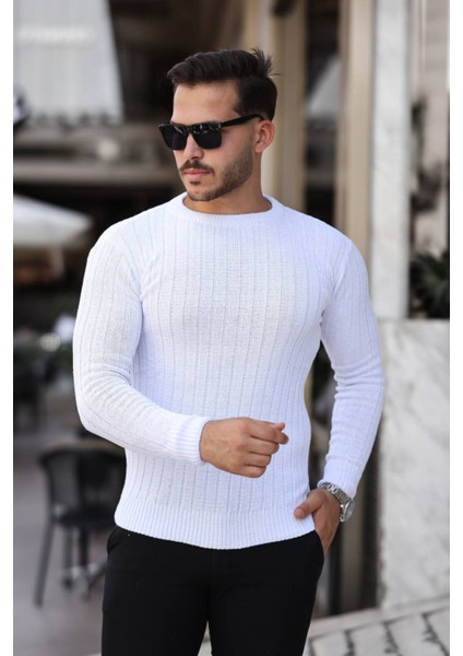 Erkek Slim Fit Dar Kesim Triko Kazak