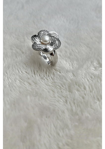 Gerçek Incili 925 Ayar Gümüş Yüzük modelleri