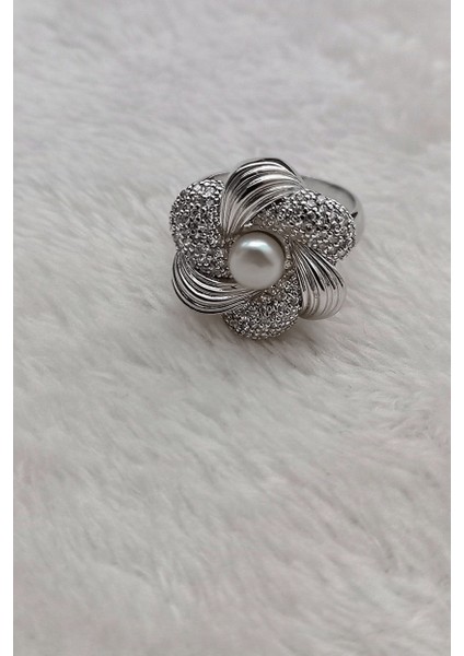 Gerçek Incili 925 Ayar Gümüş Yüzük fırsatları