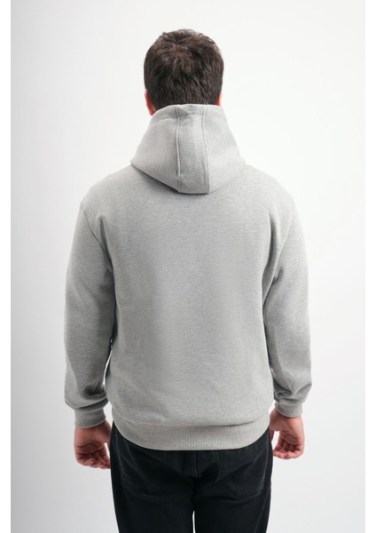 Oversize Geniş Kalıp Baskılı Kapüşonlu Erkek Sweatshirt modelleri