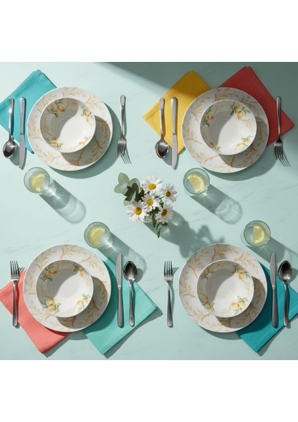 Lemon Touch 12 Parça 4 Kişilik Yemek Takımı 5692 indirimleri